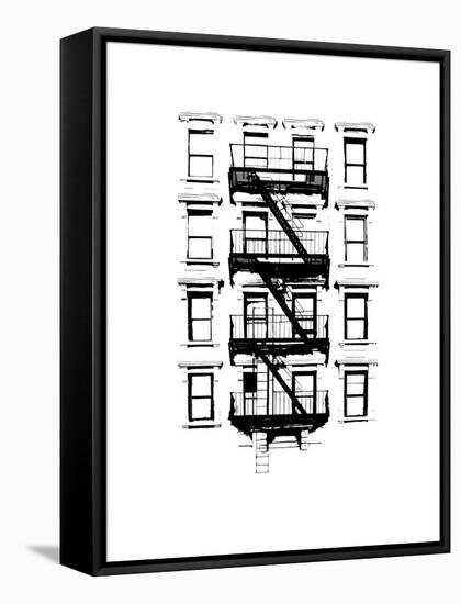 NYC in Pure B&W XII-Jeff Pica-Framed Stretched Canvas