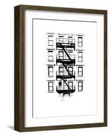 NYC in Pure B&W XII-Jeff Pica-Framed Art Print