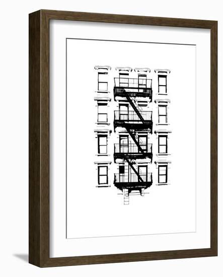 NYC in Pure B&W XII-Jeff Pica-Framed Art Print