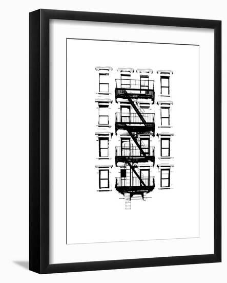 NYC in Pure B&W XII-Jeff Pica-Framed Art Print