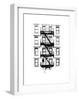 NYC in Pure B&W XII-Jeff Pica-Framed Art Print