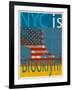 NYC Is Brooklyn Bridge-Joost Hogervorst-Framed Art Print