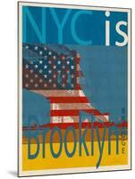 NYC Is Brooklyn Bridge-Joost Hogervorst-Mounted Art Print
