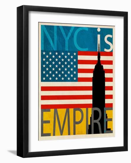 NYC Is Empire State-Joost Hogervorst-Framed Art Print