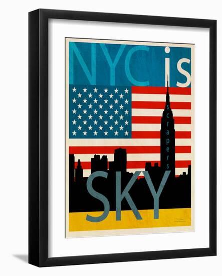 NYC Is Skyscrapers-Joost Hogervorst-Framed Art Print