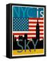 NYC Is Skyscrapers-Joost Hogervorst-Framed Stretched Canvas