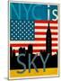 NYC Is Skyscrapers-Joost Hogervorst-Mounted Art Print