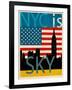 NYC Is Skyscrapers-Joost Hogervorst-Framed Art Print