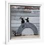 NYC Japanese Bridge-Banksy-Framed Giclee Print