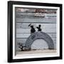 NYC Japanese Bridge-Banksy-Framed Giclee Print