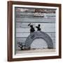 NYC Japanese Bridge-Banksy-Framed Giclee Print