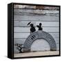NYC Japanese Bridge-Banksy-Framed Stretched Canvas