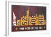 NYC License Plate Art Skyline 911 Version-Design Turnpike-Framed Giclee Print