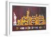 NYC License Plate Art Skyline 911 Version-Design Turnpike-Framed Giclee Print