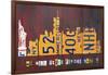 NYC License Plate Art Skyline 911 Version-Design Turnpike-Framed Giclee Print