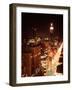 NYC Looking Down Sixth Avenue with Lights After Blackout with Empire State Building in Background-Ralph Morse-Framed Photographic Print