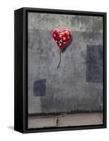 NYC Love-Banksy-Framed Stretched Canvas