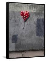 NYC Love-Banksy-Framed Stretched Canvas