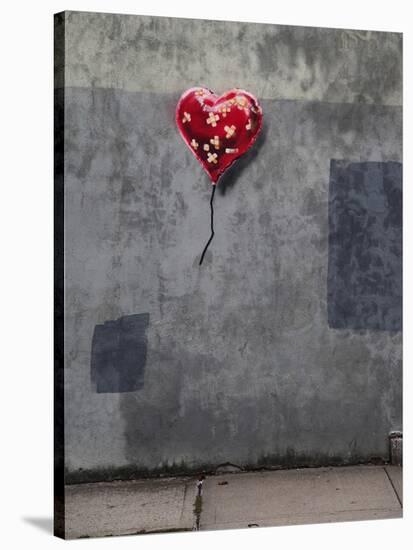 NYC Love-Banksy-Stretched Canvas