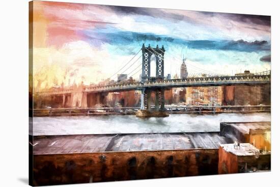 NYC Manhattan Bridge II-Philippe Hugonnard-Stretched Canvas