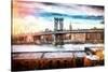 NYC Manhattan Bridge II-Philippe Hugonnard-Stretched Canvas