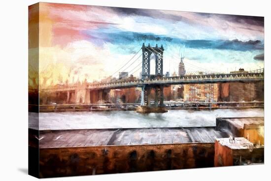 NYC Manhattan Bridge II-Philippe Hugonnard-Stretched Canvas