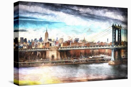 NYC Manhattan Bridge-Philippe Hugonnard-Stretched Canvas