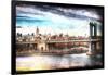 NYC Manhattan Bridge-Philippe Hugonnard-Framed Giclee Print