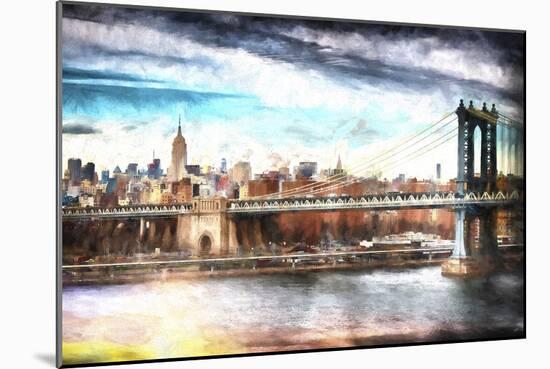 NYC Manhattan Bridge-Philippe Hugonnard-Mounted Giclee Print