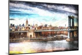 NYC Manhattan Bridge-Philippe Hugonnard-Mounted Giclee Print