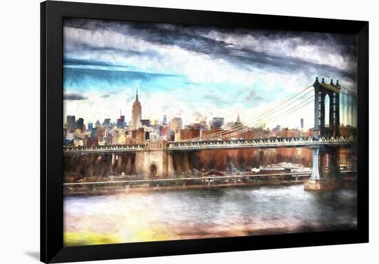 NYC Manhattan Bridge-Philippe Hugonnard-Framed Giclee Print
