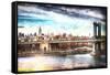 NYC Manhattan Bridge-Philippe Hugonnard-Framed Stretched Canvas