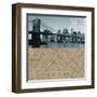 NYC Map I-The Vintage Collection-Framed Art Print