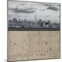 NYC Map II-The Vintage Collection-Mounted Giclee Print