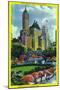NYC, New York - Central Park Plaza View of 5th Ave Hotels and Bldgs-Lantern Press-Mounted Art Print
