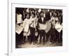 NYC Newsboys and Newsgirl, Lewis Hine, 1910-Science Source-Framed Giclee Print