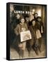 NYC Newsboys, Lewis Hine, 1908-Science Source-Framed Stretched Canvas