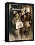 NYC Newsboys, Lewis Hine, 1908-Science Source-Framed Stretched Canvas