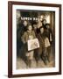 NYC Newsboys, Lewis Hine, 1908-Science Source-Framed Giclee Print