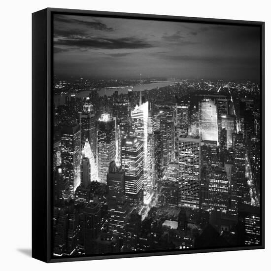 NYC Nights-Nina Papiorek-Framed Stretched Canvas