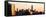 NYC Panoramic Cityscape with the One World Trade Center (1WTC) at Sunset-Philippe Hugonnard-Framed Stretched Canvas