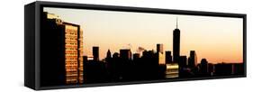 NYC Panoramic Cityscape with the One World Trade Center (1WTC) at Sunset-Philippe Hugonnard-Framed Stretched Canvas