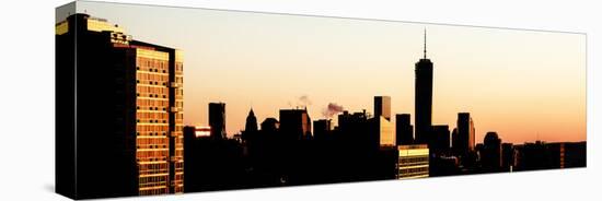 NYC Panoramic Cityscape with the One World Trade Center (1WTC) at Sunset-Philippe Hugonnard-Stretched Canvas