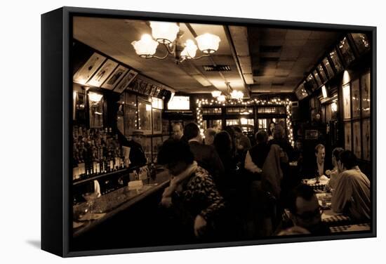 NYC Piano Bar I-Erin Berzel-Framed Stretched Canvas