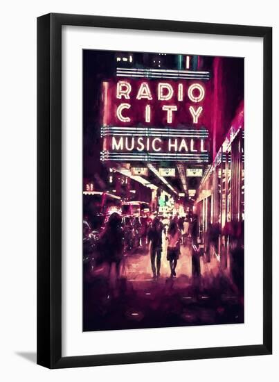 NYC Radio City-Philippe Hugonnard-Framed Giclee Print