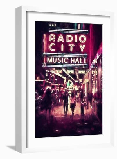 NYC Radio City-Philippe Hugonnard-Framed Giclee Print