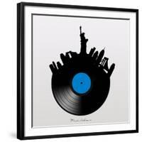 NYC record-Mark Ashkenazi-Framed Giclee Print