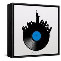 NYC record-Mark Ashkenazi-Framed Stretched Canvas