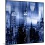 NYC - Reflections in Blue II-Kate Carrigan-Mounted Art Print
