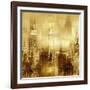 NYC - Reflections in Gold II-Kate Carrigan-Framed Art Print